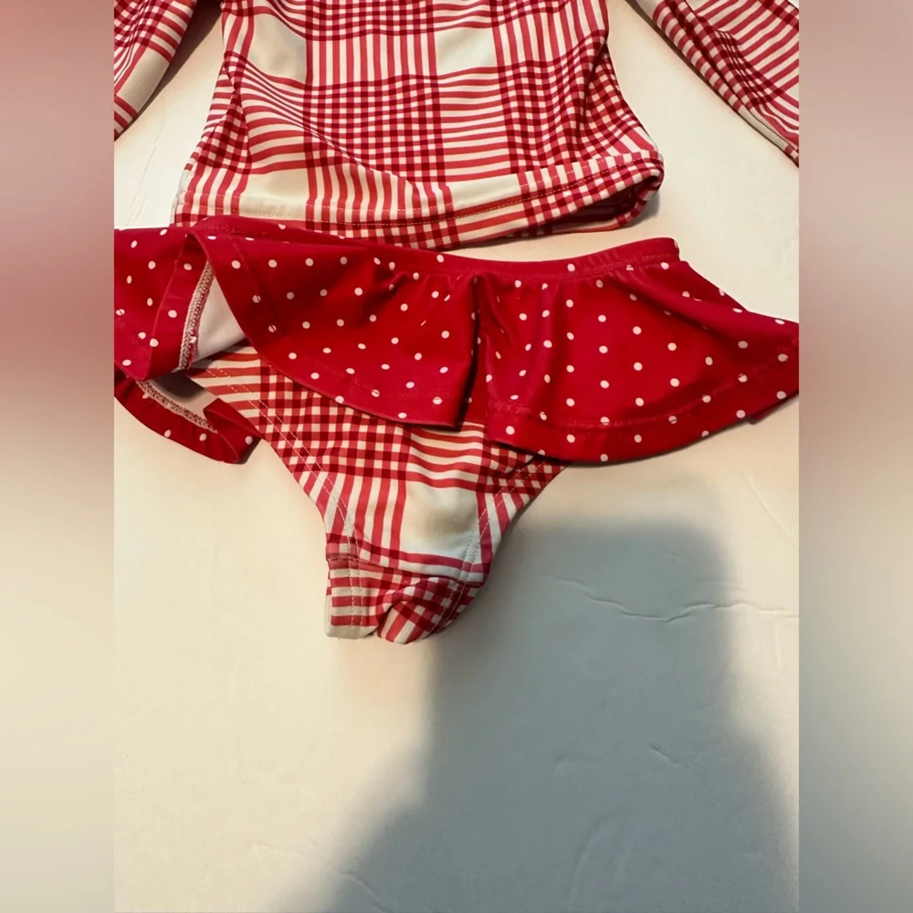 12M SweetHoney Picnic Plaid Swim Suit